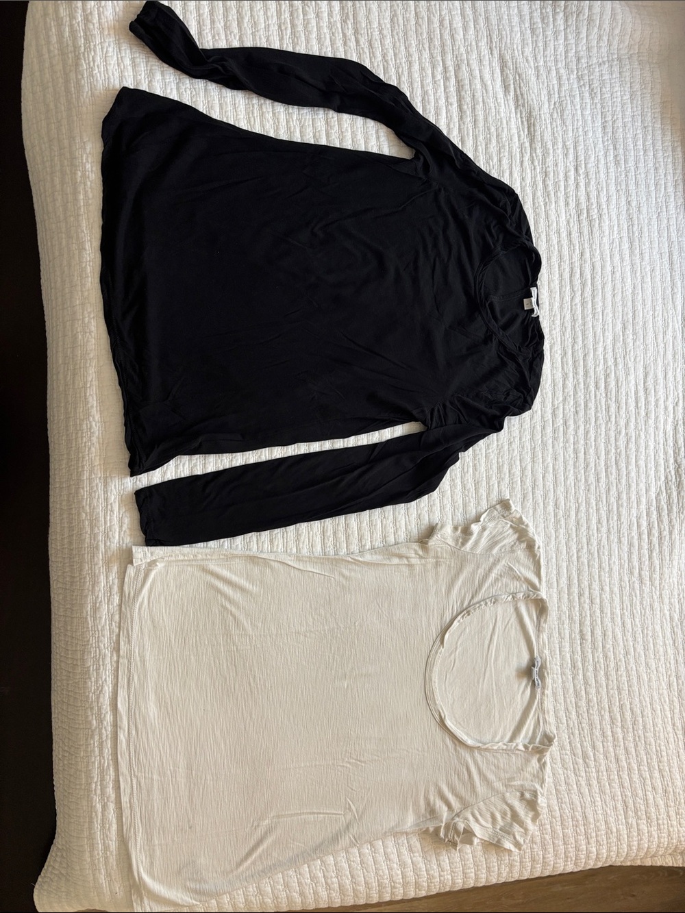James Perse Long Sleeve Tee - Black